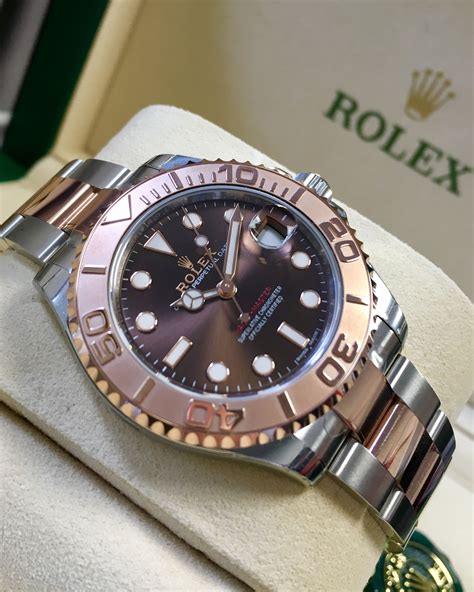 37 rolex yachtmaster everose on wrist|rolex yacht master bezel.